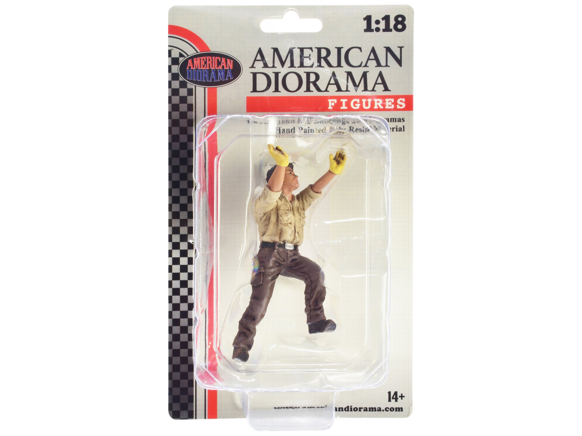 "4X4 Mechanic" Figure 5 for 1/18 Scale Models by American Diorama-DiecastModeler.com