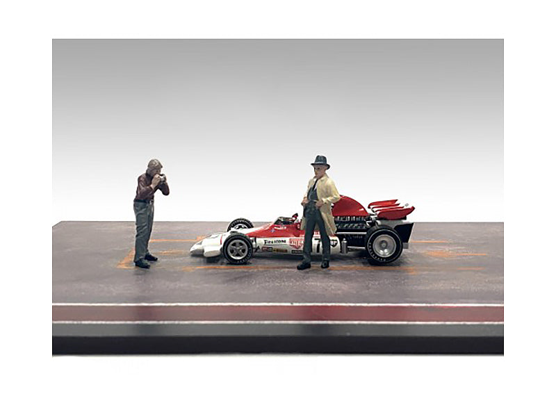 "Race Day" Two Diecast Figures Set 3 for 1/43 Scale Models by American Diorama-DiecastModeler.com