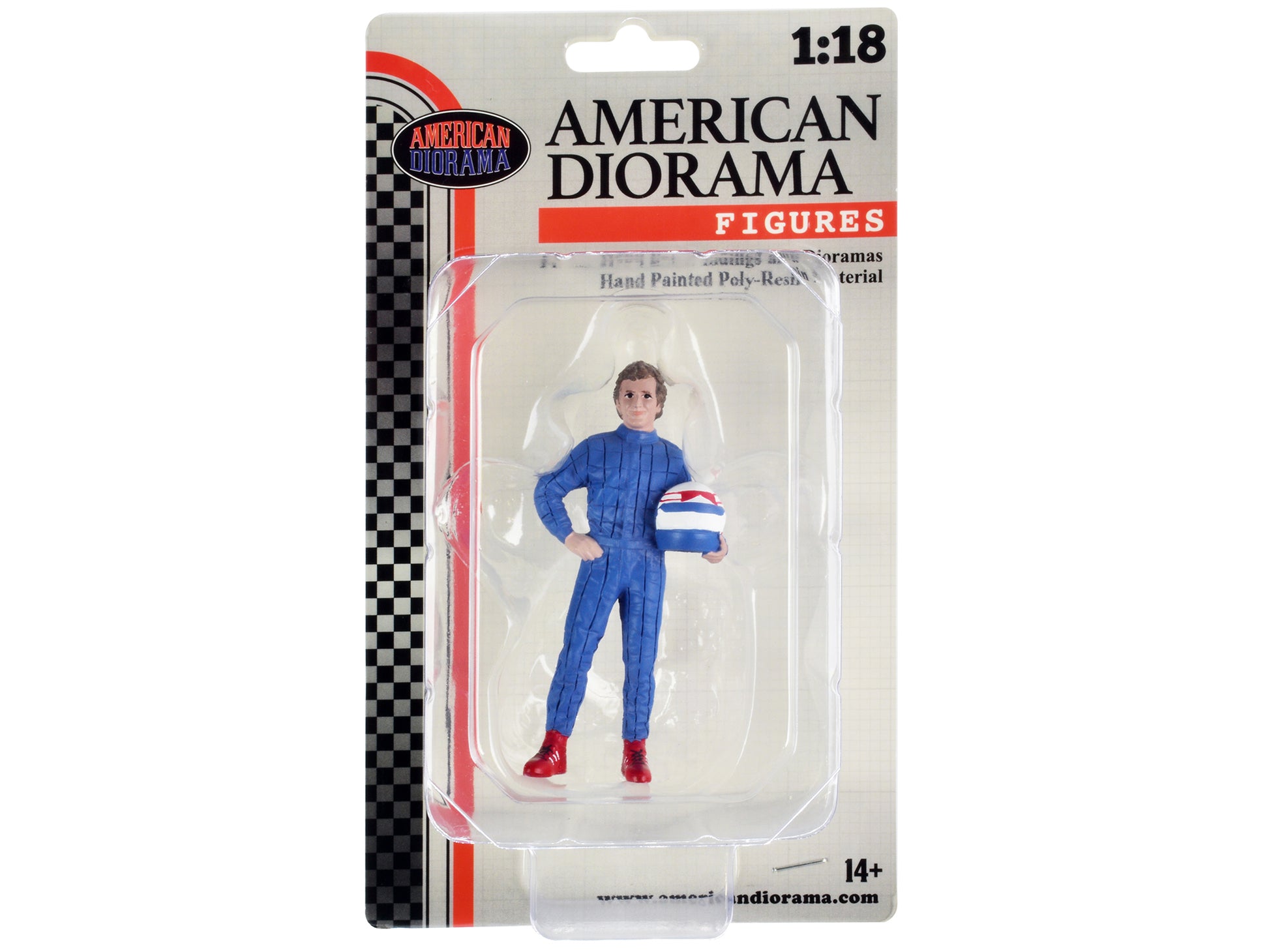 "Racing Legends" 80's Figure B for 1/18 Scale Models by American Diorama-DiecastModeler.com