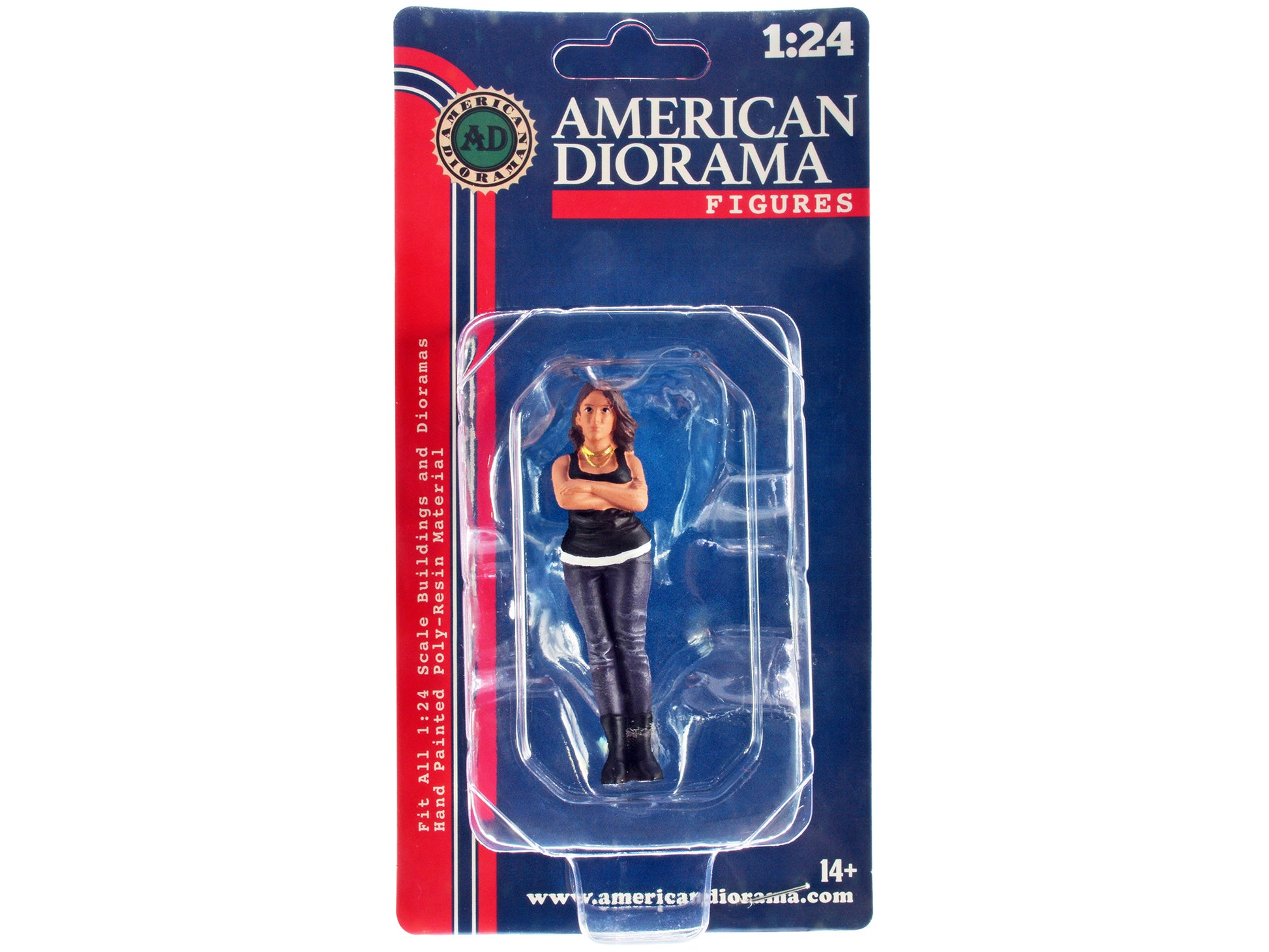 "Car Meet 3" Figurine 2 for 1/24 Scale Models by American Diorama-DiecastModeler.com