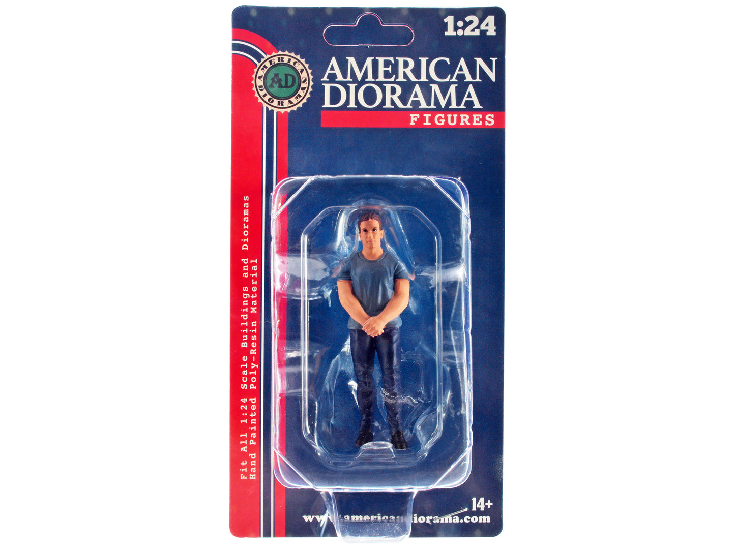 "Car Meet 3" Figurine 4 for 1/24 Scale Models by American Diorama-DiecastModeler.com