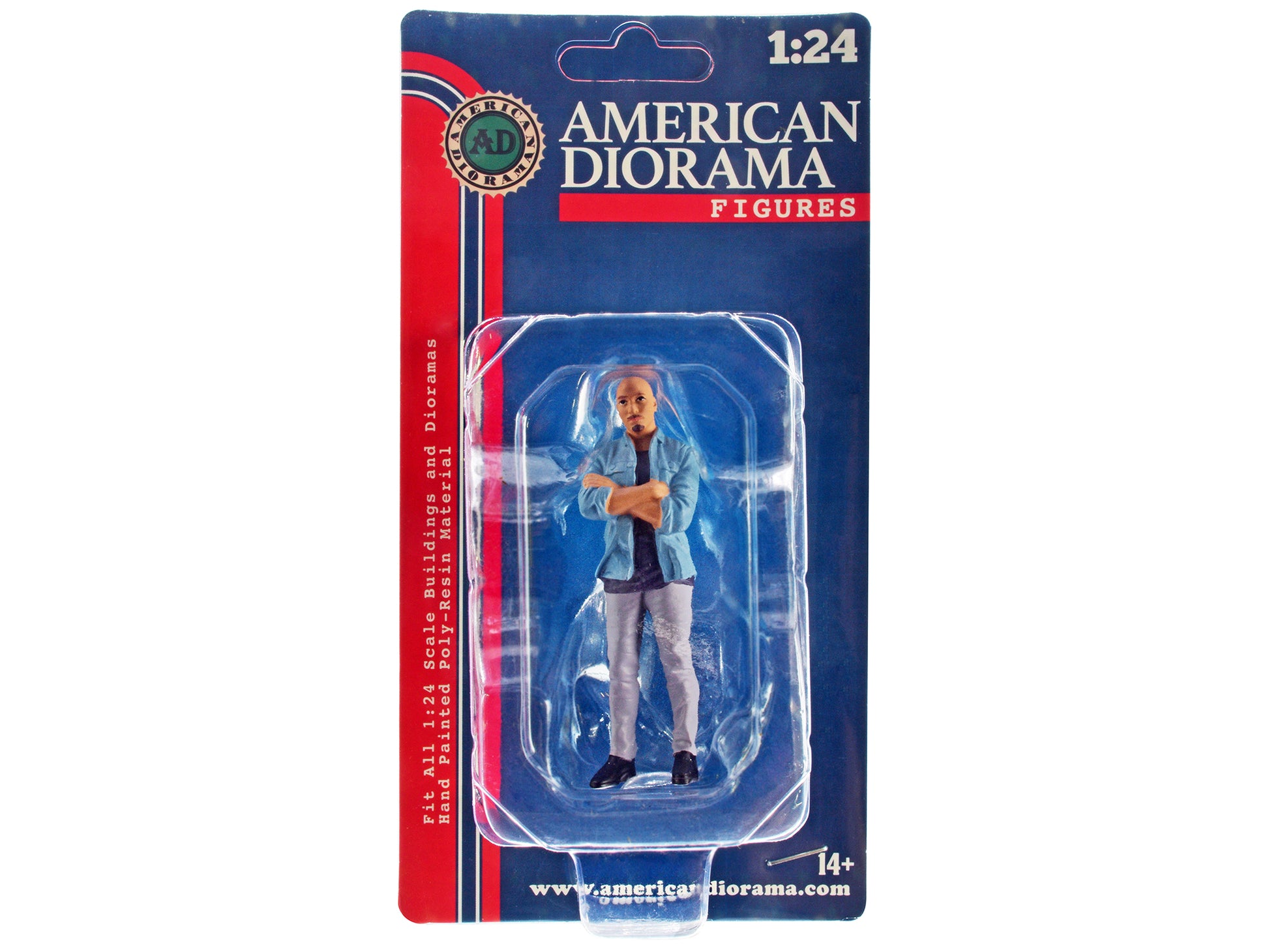 "Car Meet 3" Figurine 6 for 1/24 Scale Models by American Diorama-DiecastModeler.com