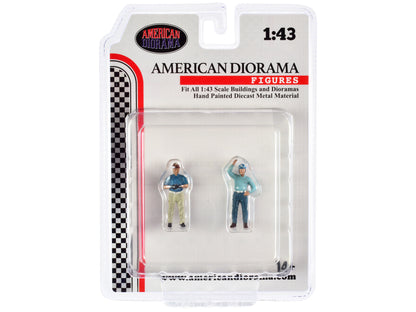 "Racing Legends" 50's Set of 2 Diecast Figures for 1/43 Scale Models by American Diorama-DiecastModeler.com