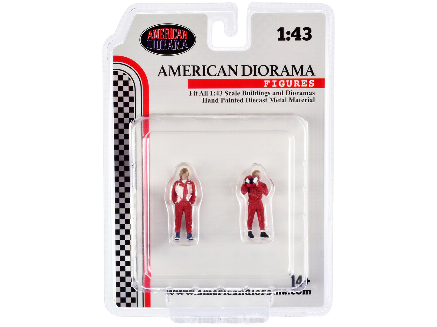 "Racing Legends" 70's Set of 2 Diecast Figures for 1/43 Scale Models by American Diorama-DiecastModeler.com