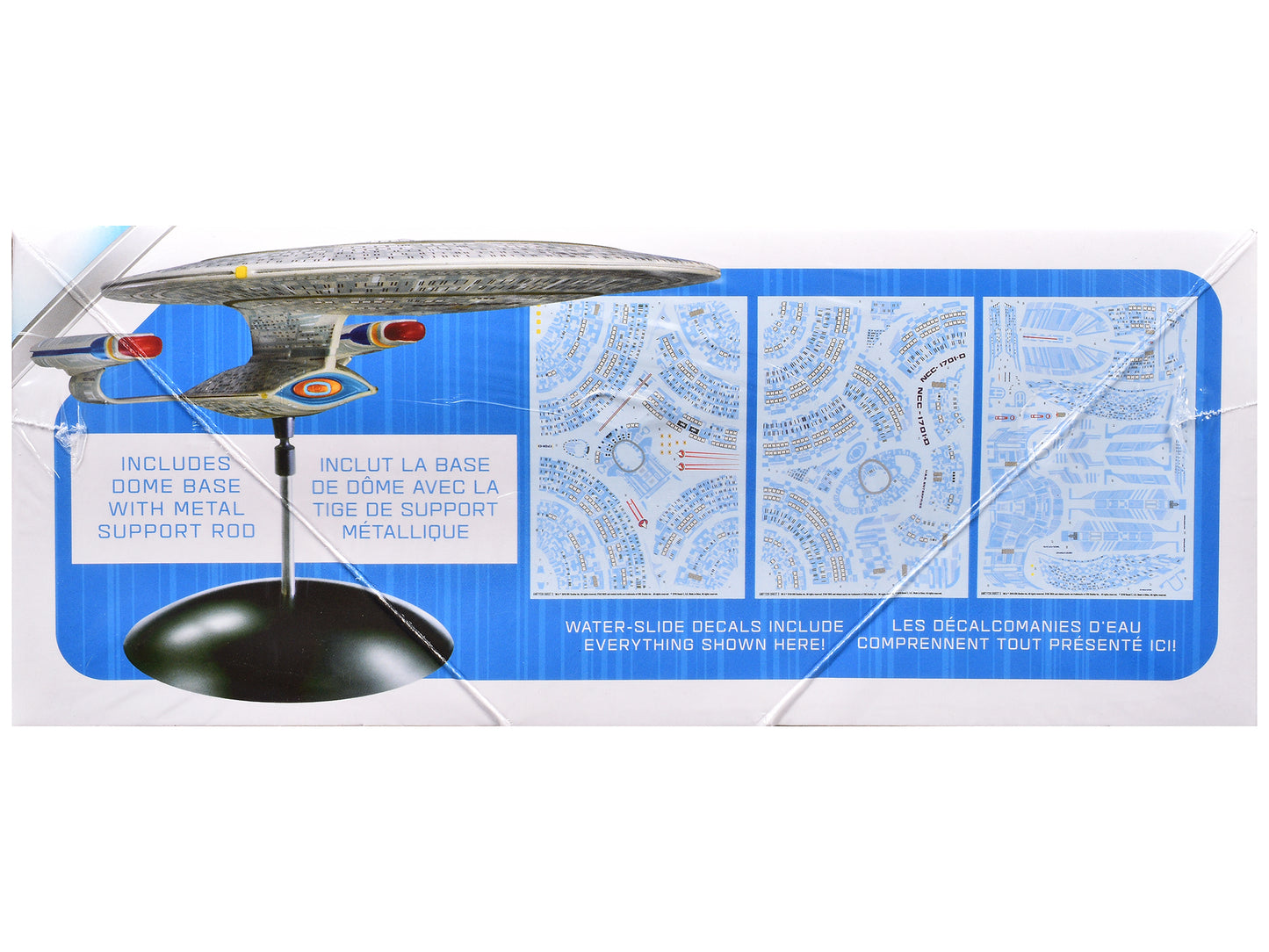 Skill 2 Model Kit U.S.S. Enterprise NCC-1701-D Space Ship "Star Trek: The Next Generation" (1987) TV Series 1/2500 Scale Model by AMT-DiecastModeler.com