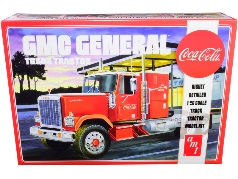 Skill 3 Model Kit GMC General Truck Tractor "Coca-Cola" 1/25 Scale Model by AMT-DiecastModeler.com