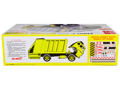 Skill 3 Model Kit Ford C-900 GarWood Refuse Garbage Truck with Load-Packer 1/25 Scale Model by AMT-DiecastModeler.com