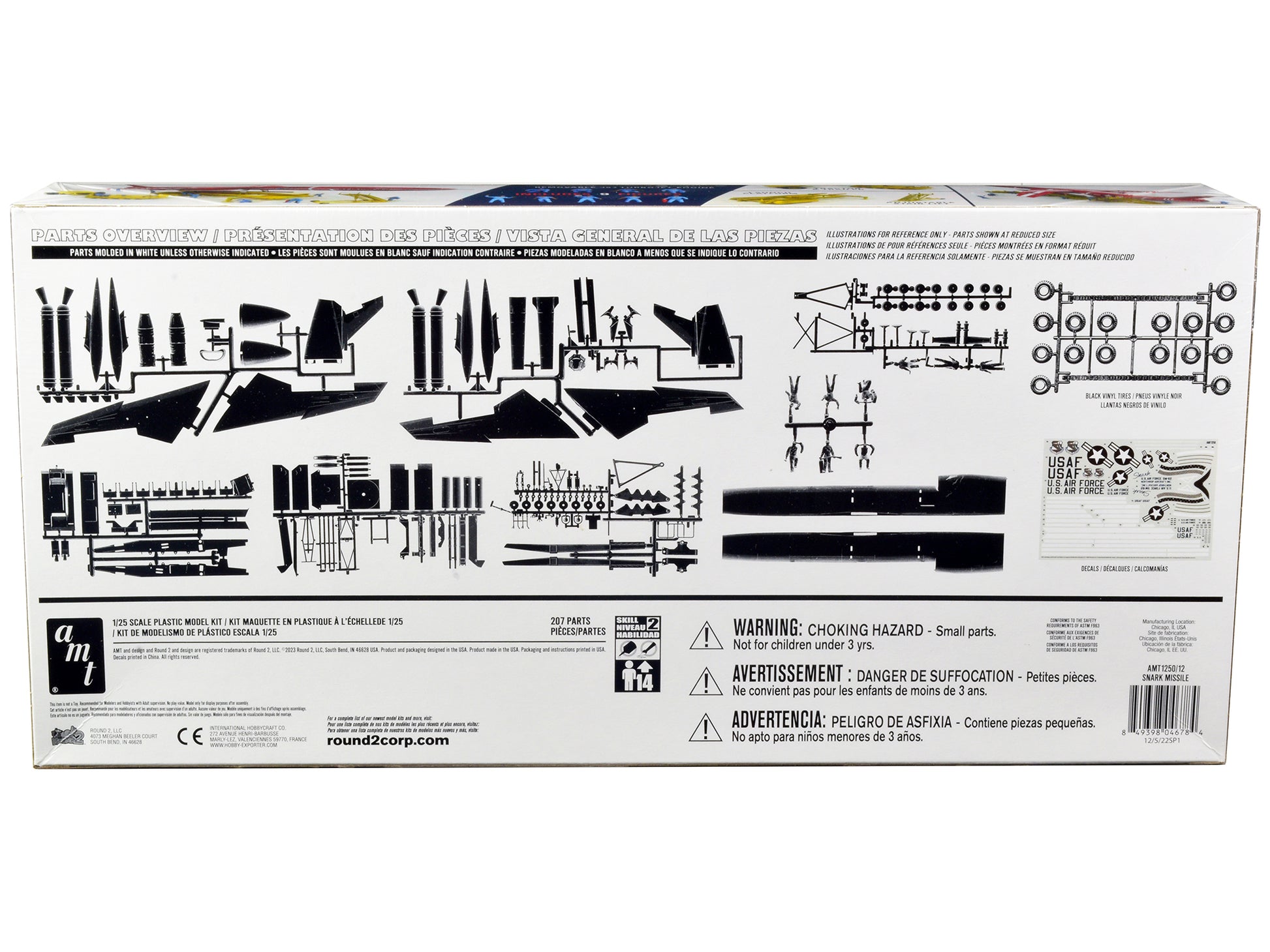 Skill 2 Model Kit Northrop SM-62 Snark Intercontinental Guided Missile 1/48 Scale Model by AMT-DiecastModeler.com