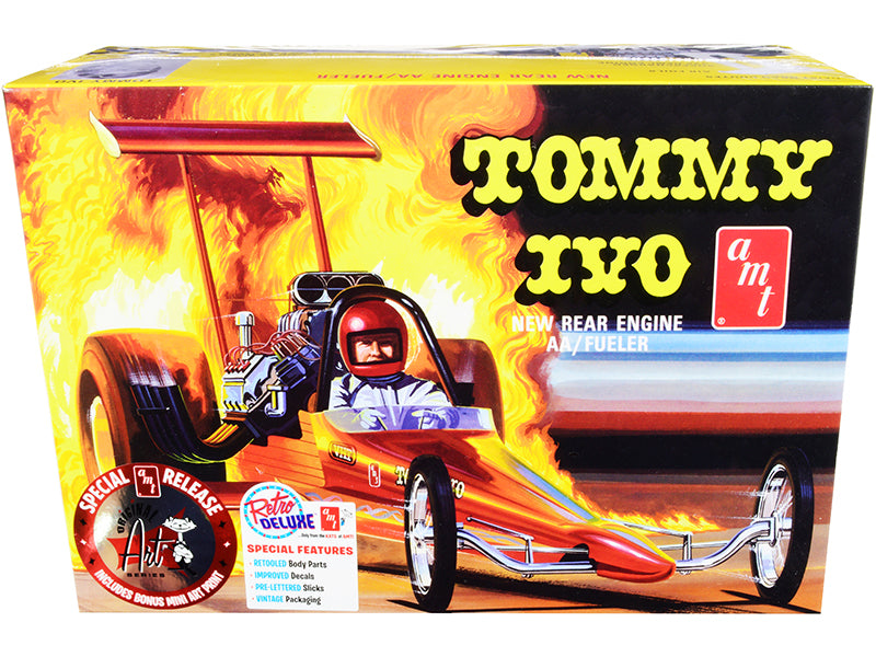 Skill 2 Model Kit Tommy Ivo Rear Engine Dragster 1/25 Scale Model by AMT-DiecastModeler.com