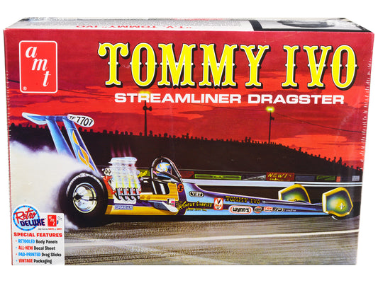 Skill 2 Model Kit Tommy Ivo Streamliner Dragster 1/25 Scale Model by AMT-DiecastModeler.com