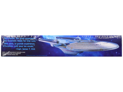 Skill 2 Model Kit U.S.S. Excelsior NX-2000 Space Ship "Star Trek III: The Search for Spock" (1984) Movie 1/1000 Scale Model by AMT-DiecastModeler.com