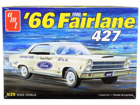 Skill 2 Model Kit 1966 Ford Fairlane 427 1/25 Scale Model by AMT-DiecastModeler.com