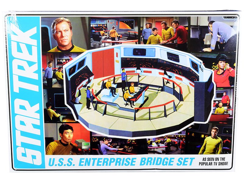 Skill 2 Model Kit U.S.S. Enterprise Command Bridge Set "Star Trek" (1966-1969) TV Show 1/32 Scale Model by AMT-DiecastModeler.com