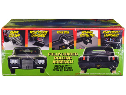 Skill 2 Model Kit Black Beauty "The Green Hornet" (1966–1967) TV Series with Green Hornet and Kato Figures 1/25 Scale Model by AMT-DiecastModeler.com