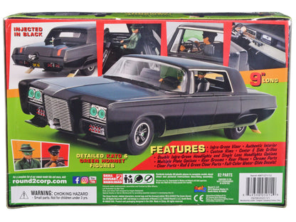 Skill 2 Model Kit Black Beauty "The Green Hornet" (1966–1967) TV Series with Green Hornet and Kato Figures 1/25 Scale Model by AMT-DiecastModeler.com