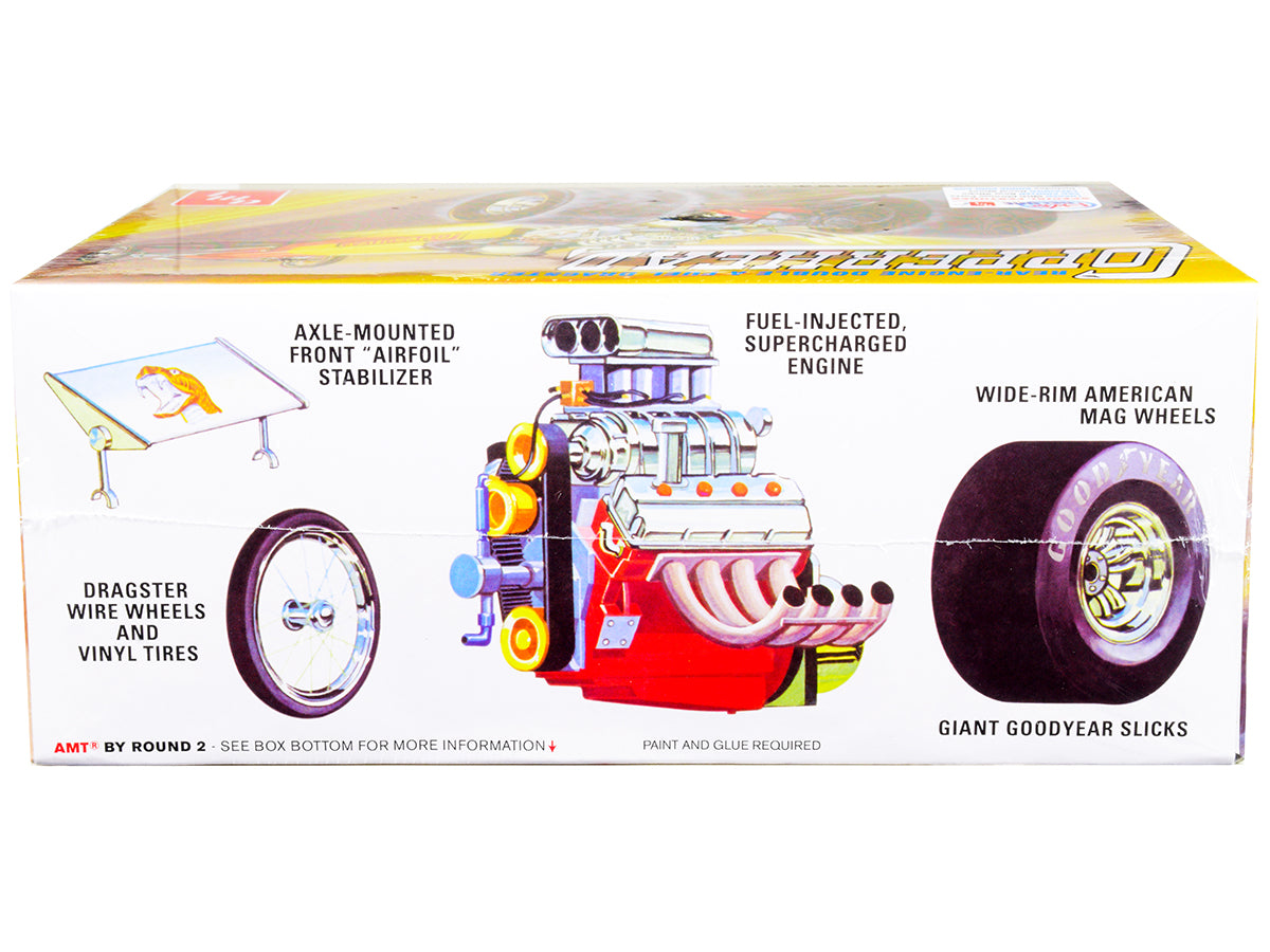 Skill 2 Model Kit 1934 Copperhead Rear-Engine Double A Fuel Dragster 1/25 Scale Model by AMT-DiecastModeler.com