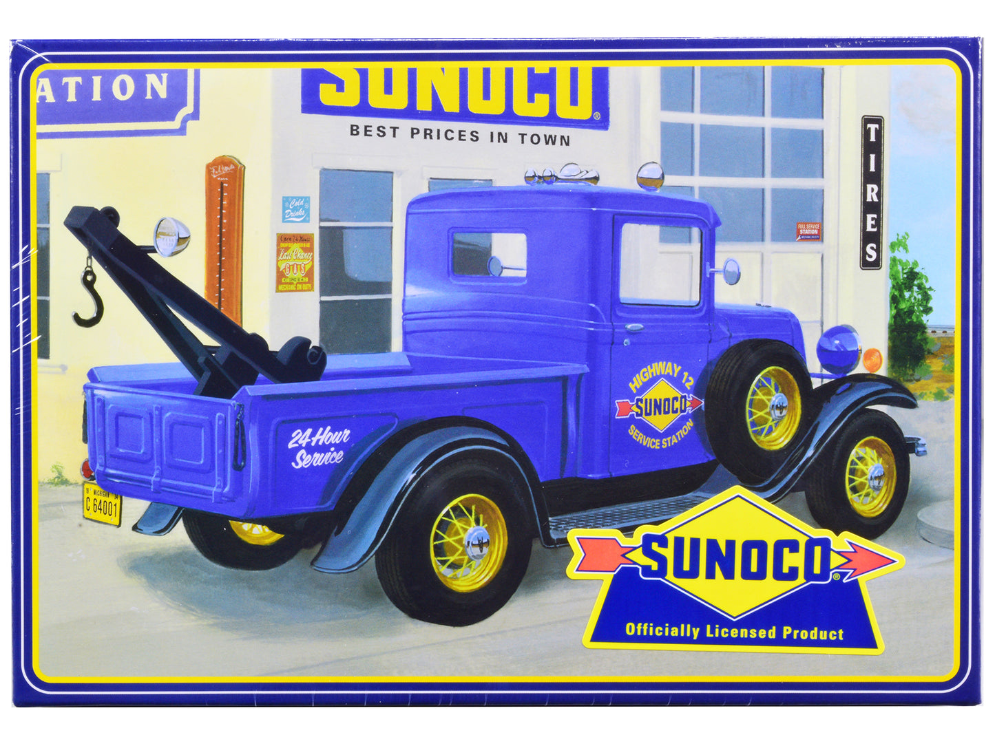 Skill 2 Model Kit 1934 Ford Pickup Truck "Sunoco" 3 in 1 Kit 1/25 Scale Model by AMT-DiecastModeler.com