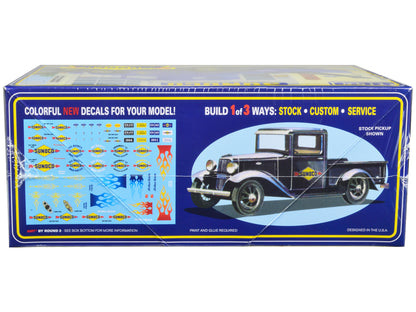 Skill 2 Model Kit 1934 Ford Pickup Truck "Sunoco" 3 in 1 Kit 1/25 Scale Model by AMT-DiecastModeler.com