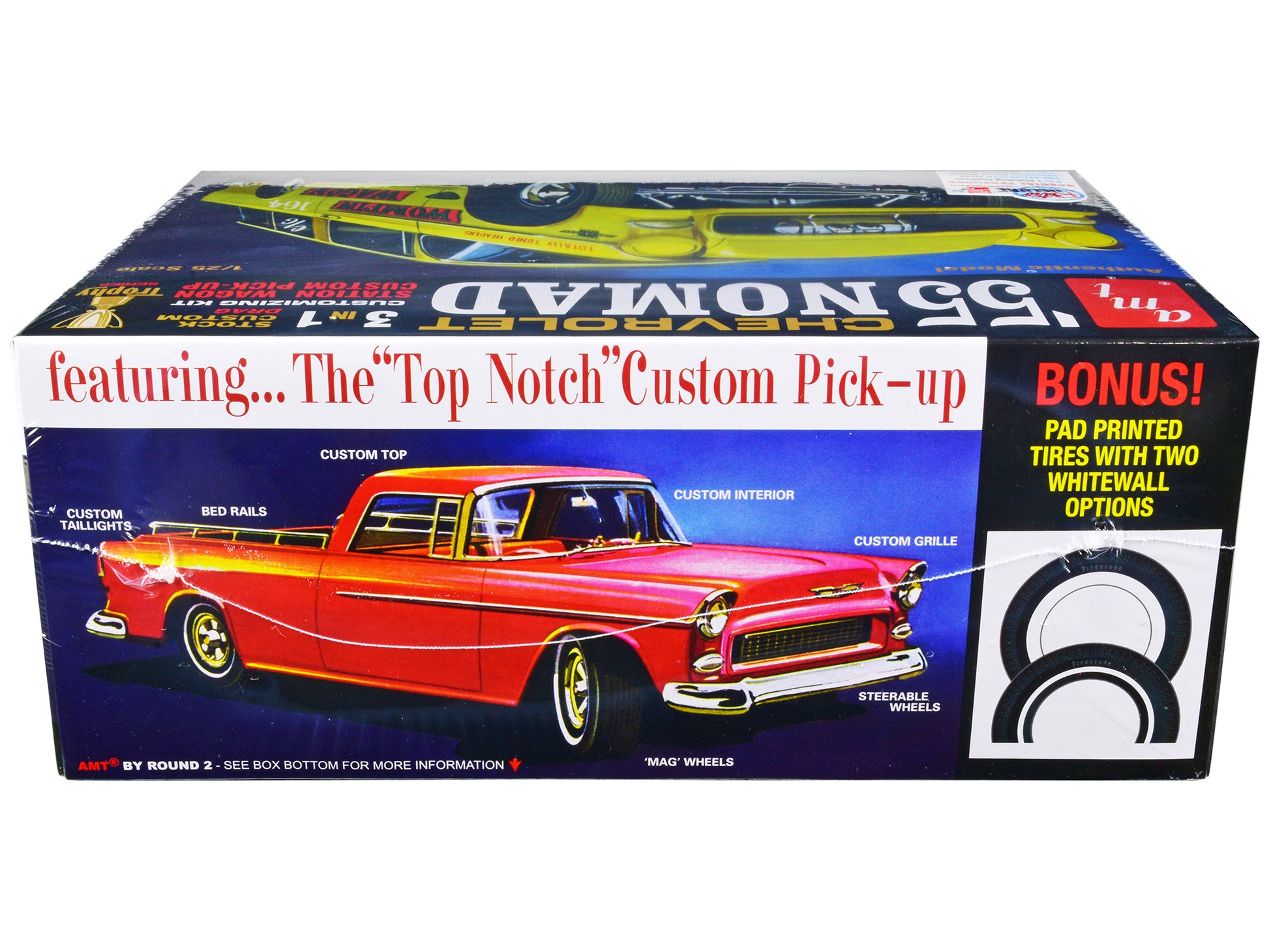 Skill 2 Model Kit 1955 Chevrolet Nomad 3-in-1 Kit "Trophy Series" 1/25 Scale Model by AMT-DiecastModeler.com