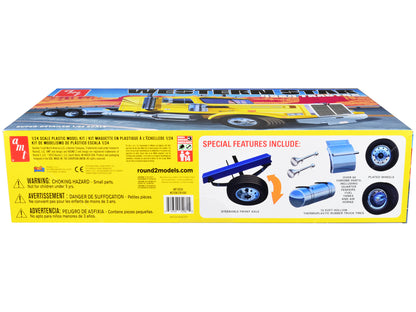 Skill 3 Model Kit Western Star 4964 Truck Tractor 1/24 Scale Model by AMT-DiecastModeler.com
