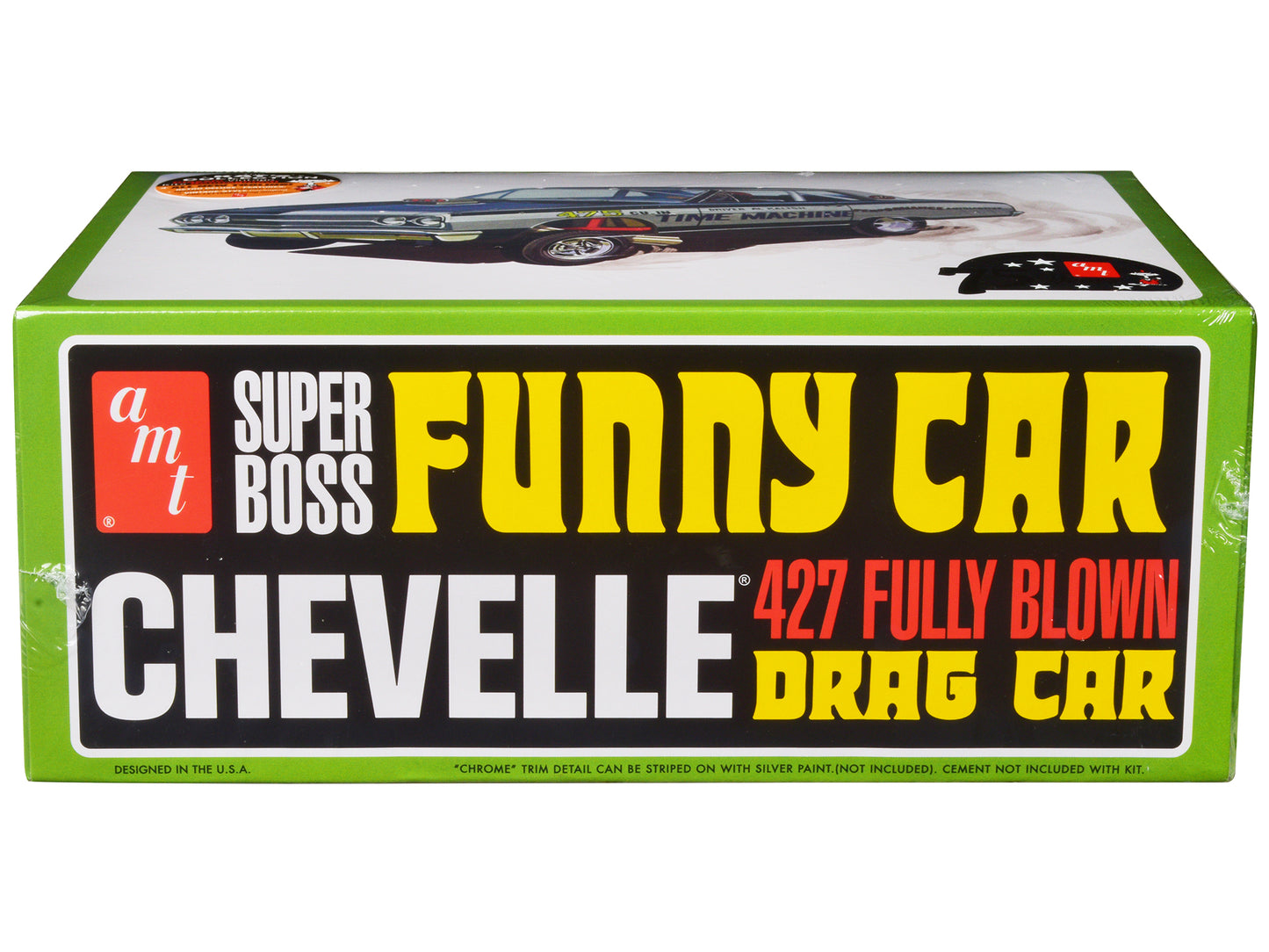 Skill 2 Model Kit 1965 Chevrolet Chevelle AWB Funny Car "Time Machine" 1/25 Scale Model by AMT-DiecastModeler.com