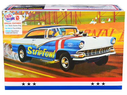 Skill 2 Model Kit 1956 Ford Victoria Hardtop 3 in 1 Kit 1/25 Scale Model by AMT-DiecastModeler.com