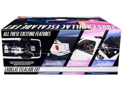 Skill 2 Model Kit 2005 Cadillac Escalade EXT 1/25 Scale Model by AMT-DiecastModeler.com