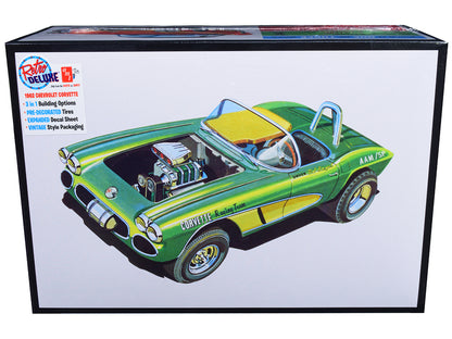 Skill 2 Model Kit 1962 Chevrolet Corvette 3 in 1 Kit 1/25 Scale Model by AMT-DiecastModeler.com