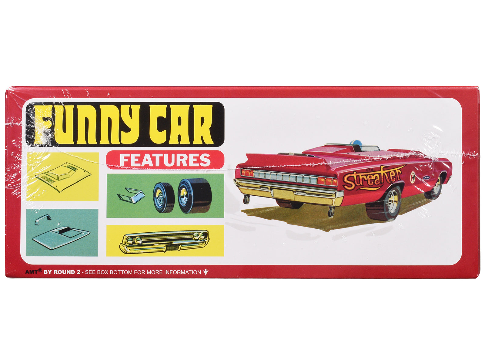 Skill 2 Model Kit 1964 Oldsmobile F-85 AWB Funny Car "Streaker" 1/25 Scale Model by AMT-DiecastModeler.com