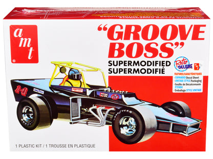 Skill 2 Model Kit "Groove Boss" Supermodified Racer 1/25 Scale Model by AMT-DiecastModeler.com