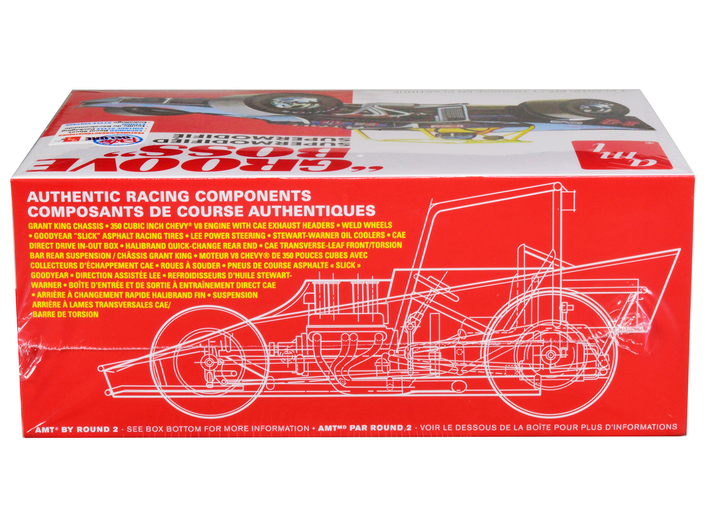 Skill 2 Model Kit "Groove Boss" Supermodified Racer 1/25 Scale Model by AMT-DiecastModeler.com