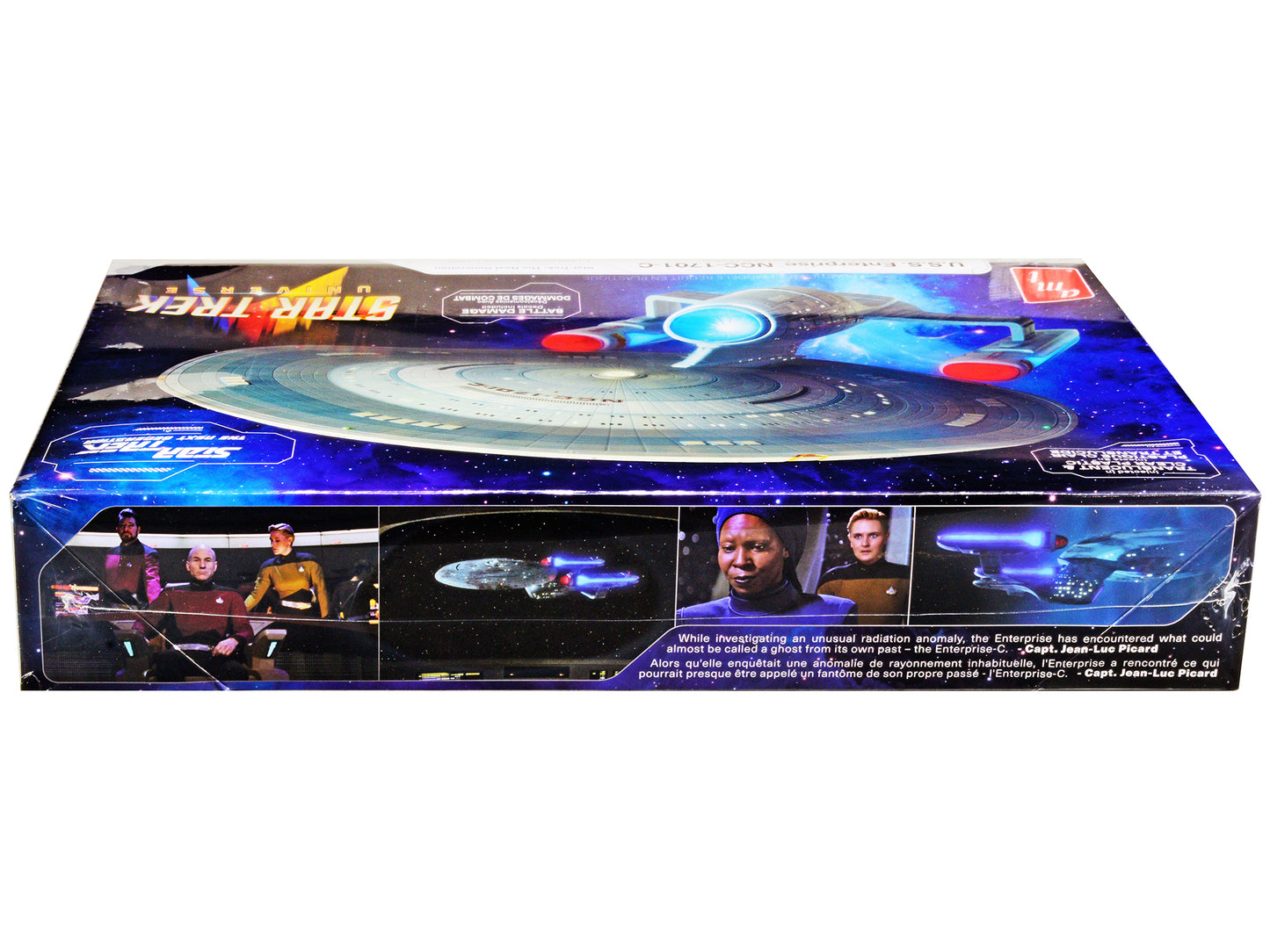 Skill 2 Model Kit U.S.S. Enterprise NCC-1701-C Space Ship "Star Trek: The Next Generation" (1987) TV Series 1/1400 Scale Model by AMT-DiecastModeler.com