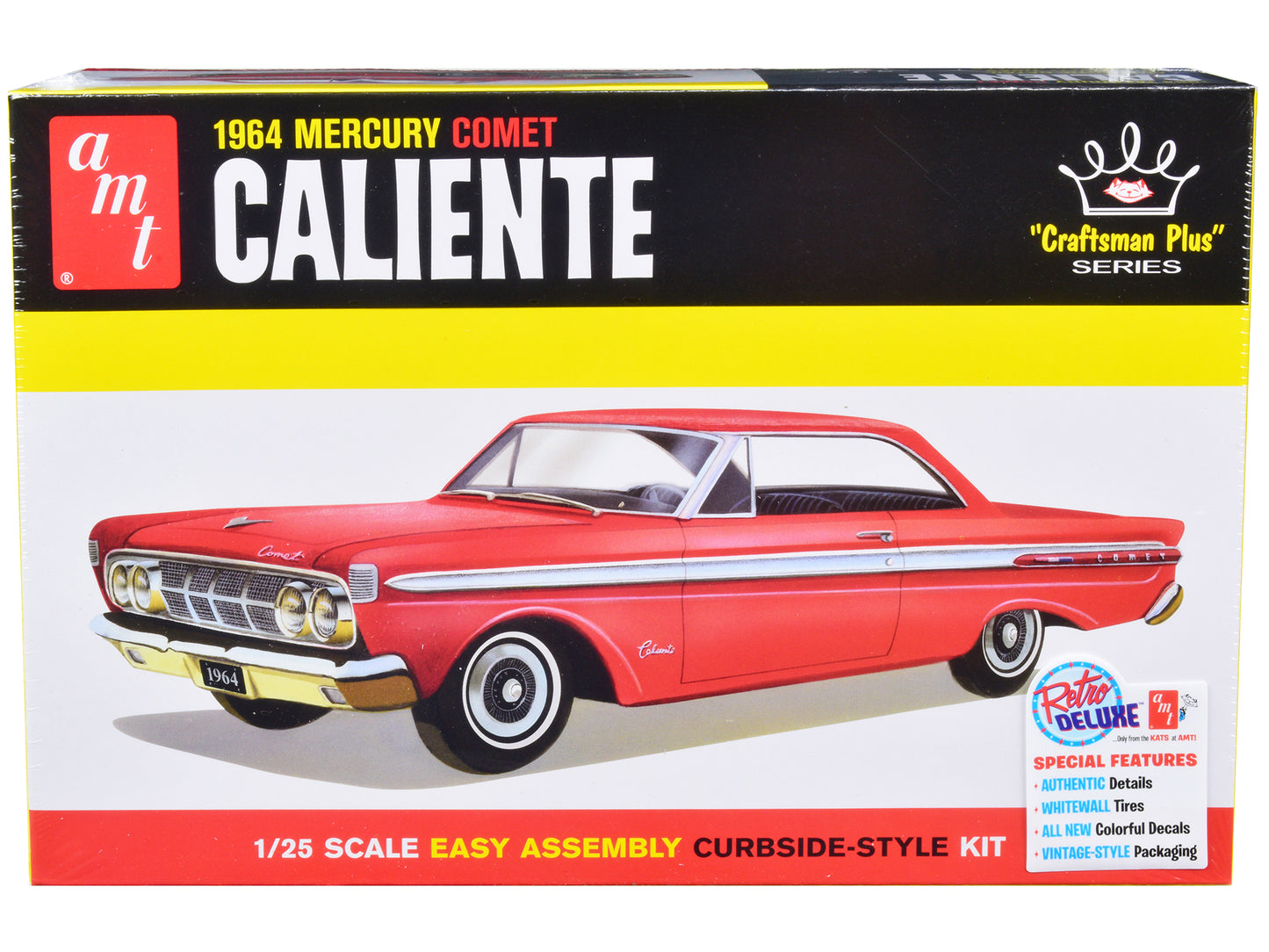 Skill 2 Model Kit 1964 Mercury Comet Caliente "Craftsman Plus" Series 1/25 Scale Model by AMT-DiecastModeler.com