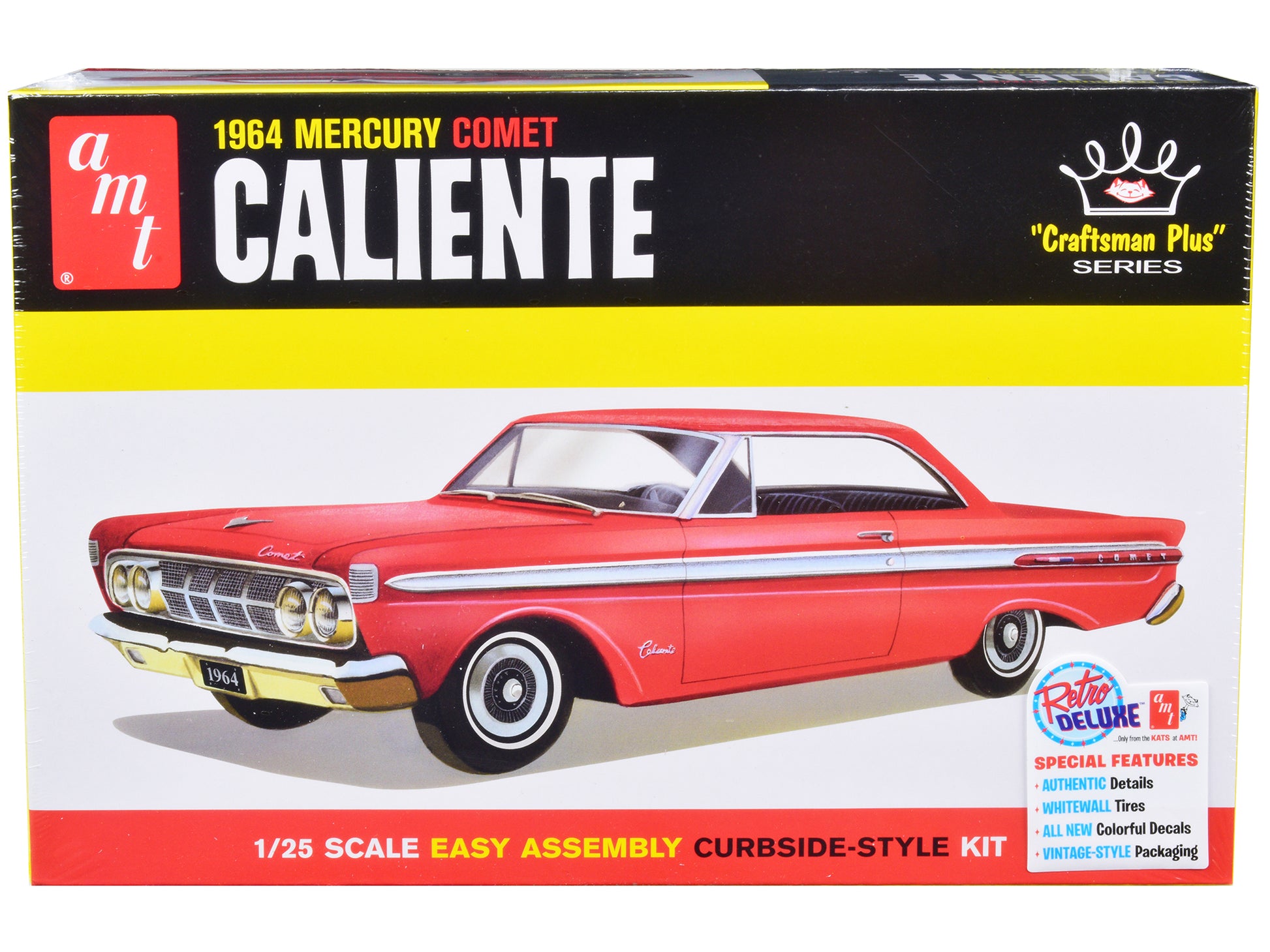 Skill 2 Model Kit 1964 Mercury Comet Caliente "Craftsman Plus" Series 1/25 Scale Model by AMT-DiecastModeler.com