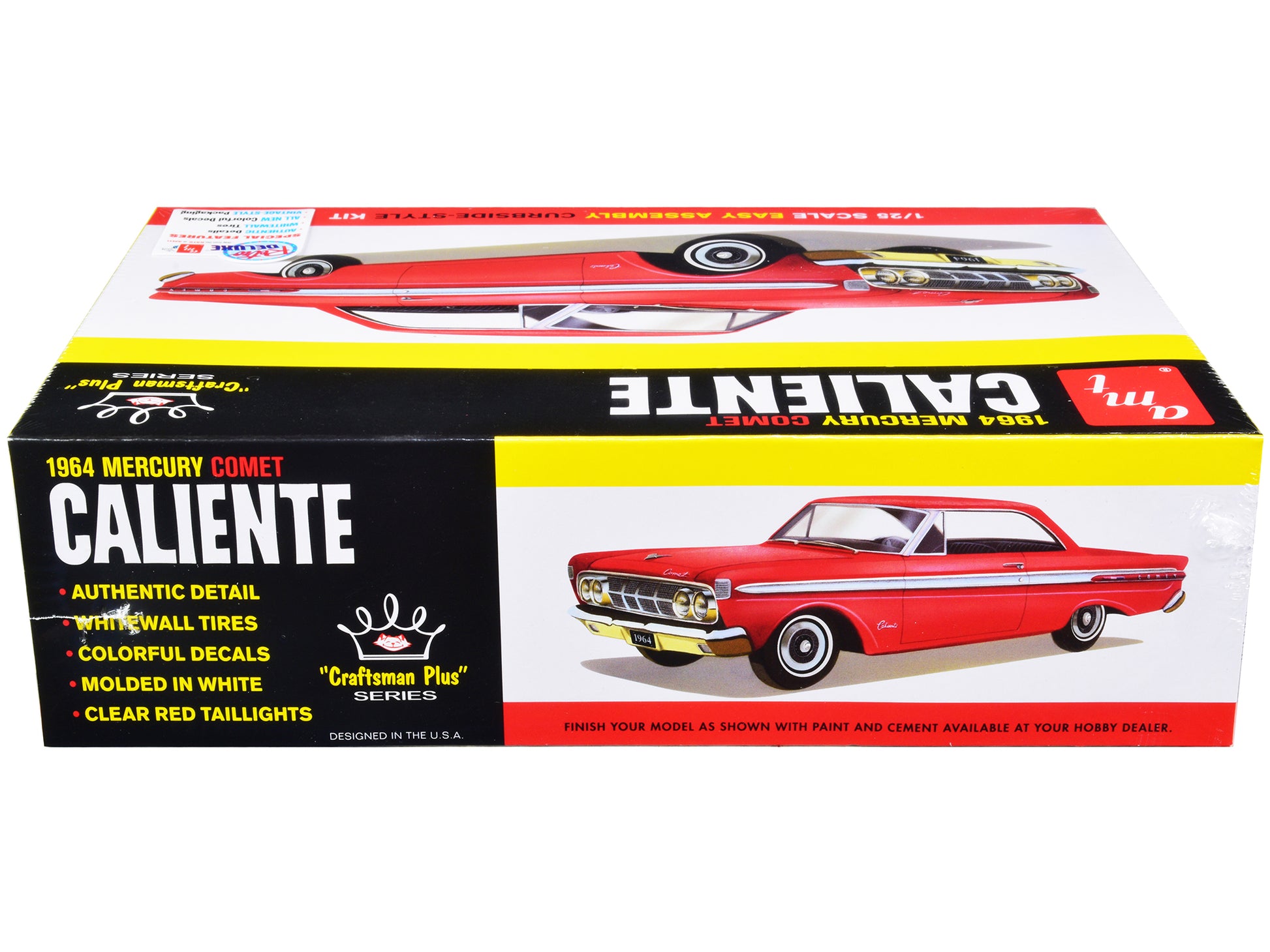 Skill 2 Model Kit 1964 Mercury Comet Caliente "Craftsman Plus" Series 1/25 Scale Model by AMT-DiecastModeler.com