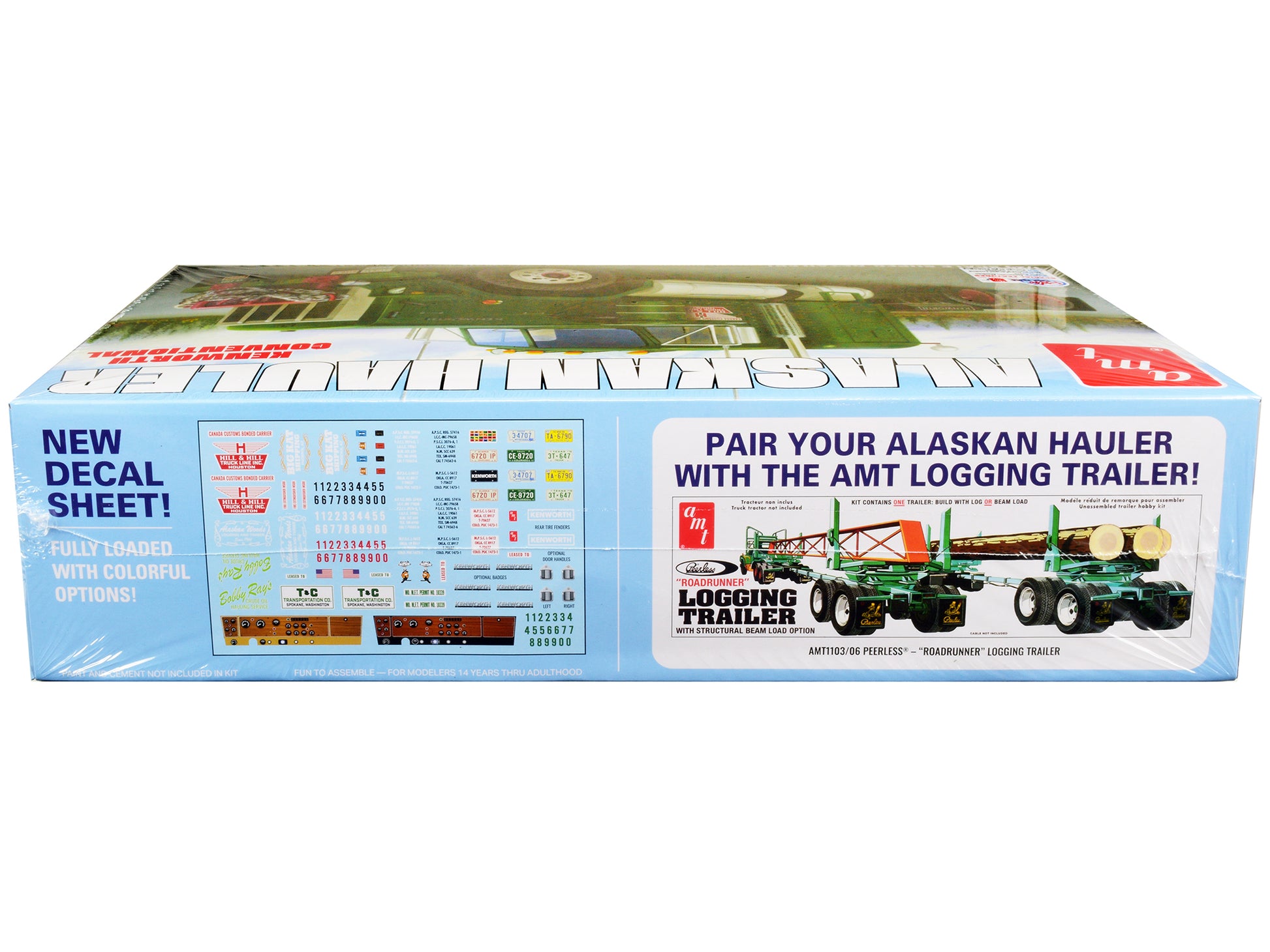 Skill 3 Model Kit Kenworth Conventional Tractor "Alaskan Hauler" 1/25 Scale Model by AMT-DiecastModeler.com