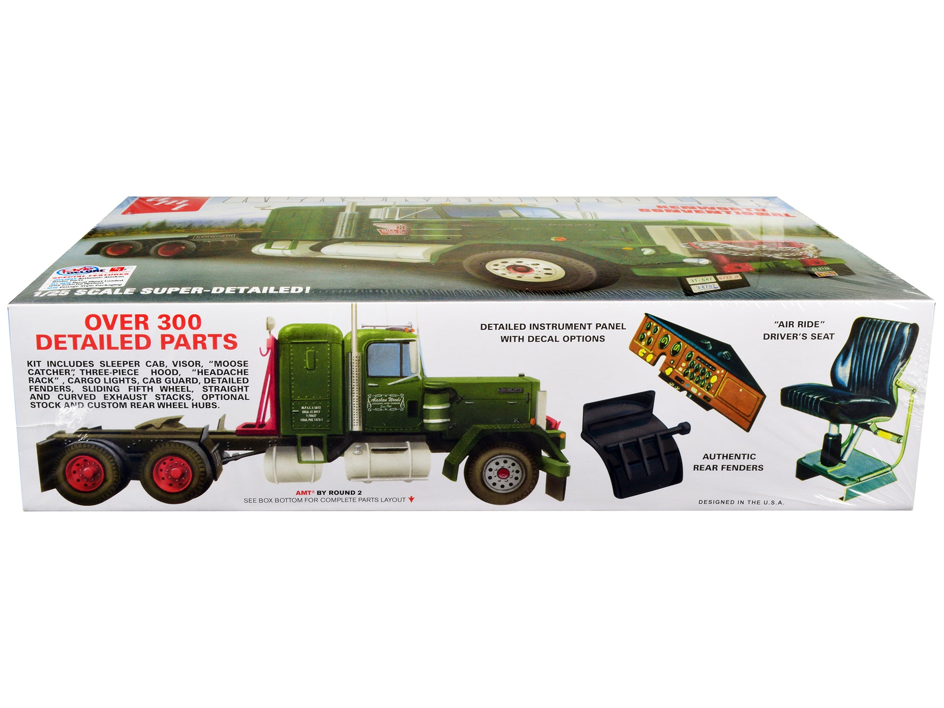 Skill 3 Model Kit Kenworth Conventional Tractor "Alaskan Hauler" 1/25 Scale Model by AMT-DiecastModeler.com