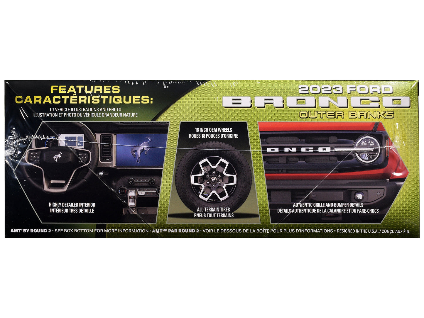 Skill 2 Model Kit 2023 Ford Bronco Outer Banks 1/25 Scale Model by AMT-DiecastModeler.com