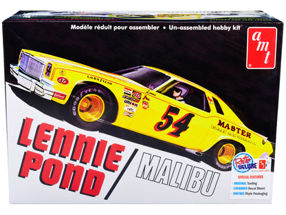 Skill 2 Model Kit 1974 Chevrolet Malibu Stock Car #54 Lennie Pond 1/25 Scale Model by AMT-DiecastModeler.com