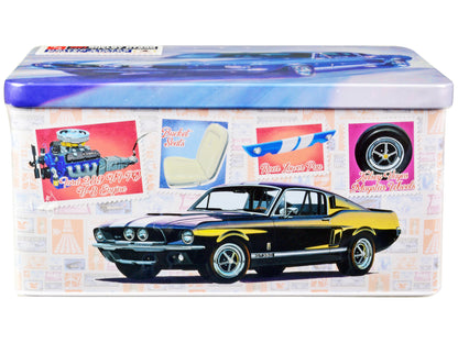 Skill 2 Model Kit 1967 Shelby Mustang GT350 USPS (United States Postal Service) "Auto Art Stamp Series" 1/25 Scale Model by AMT-DiecastModeler.com