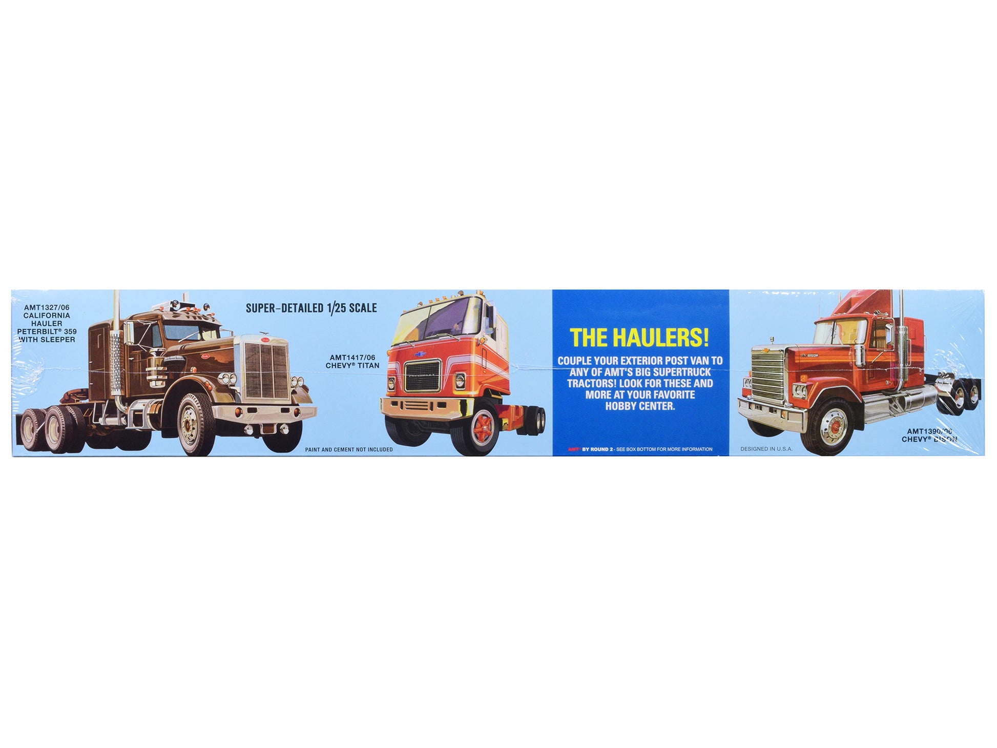 Skill 3 Model Kit Fruehauf Forty Foot Exterior Post Van Trailer "Dohrn Transfer Co." 1/25 Scale Model by AMT-DiecastModeler.com