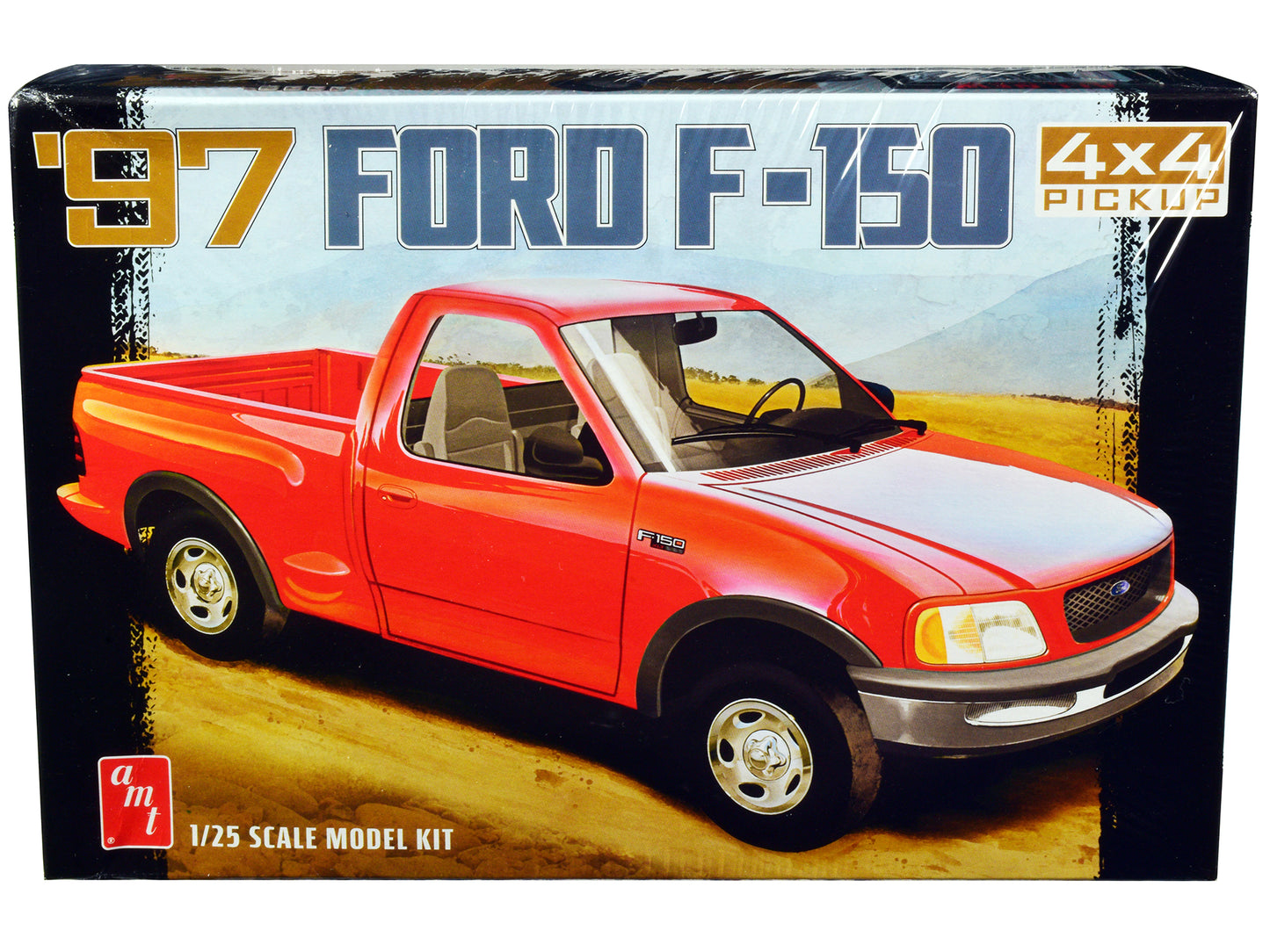 Skill 2 Model Kit 1997 Ford F-150 4X4 Pickup Truck 1/25 Scale Model by AMT-DiecastModeler.com