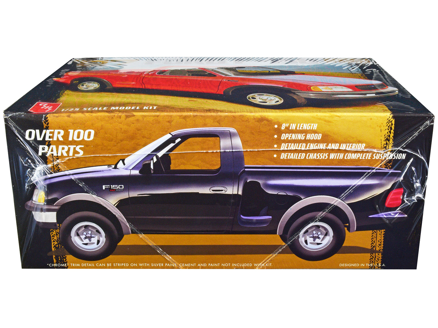 Skill 2 Model Kit 1997 Ford F-150 4X4 Pickup Truck 1/25 Scale Model by AMT-DiecastModeler.com