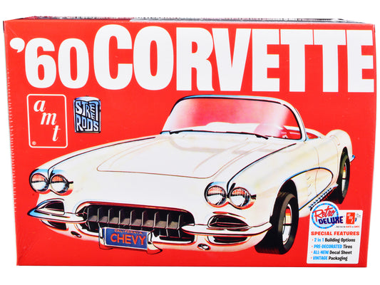 Skill 2 Model Kit 1960 Chevrolet Corvette "Street Rods" 1/25 Scale Model by AMT-DiecastModeler.com