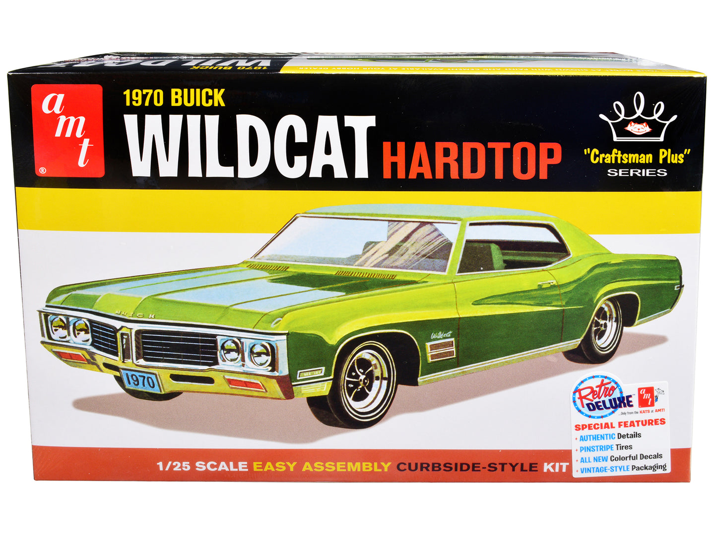 Skill 2 Model Kit 1970 Buick Wildcat Hardtop "Craftsman Plus" Series 1/25 Scale Model by AMT-DiecastModeler.com