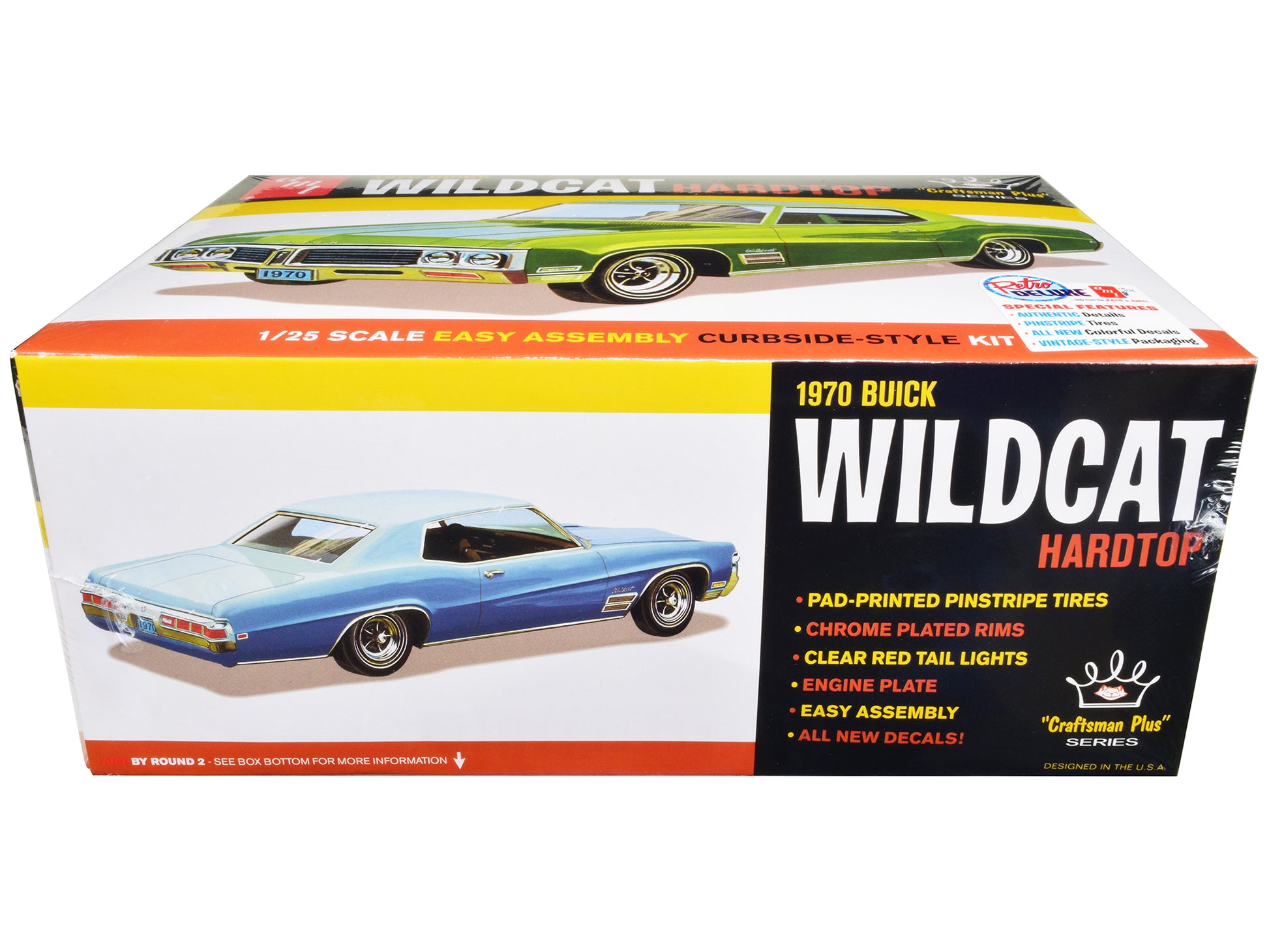 Skill 2 Model Kit 1970 Buick Wildcat Hardtop "Craftsman Plus" Series 1/25 Scale Model by AMT-DiecastModeler.com