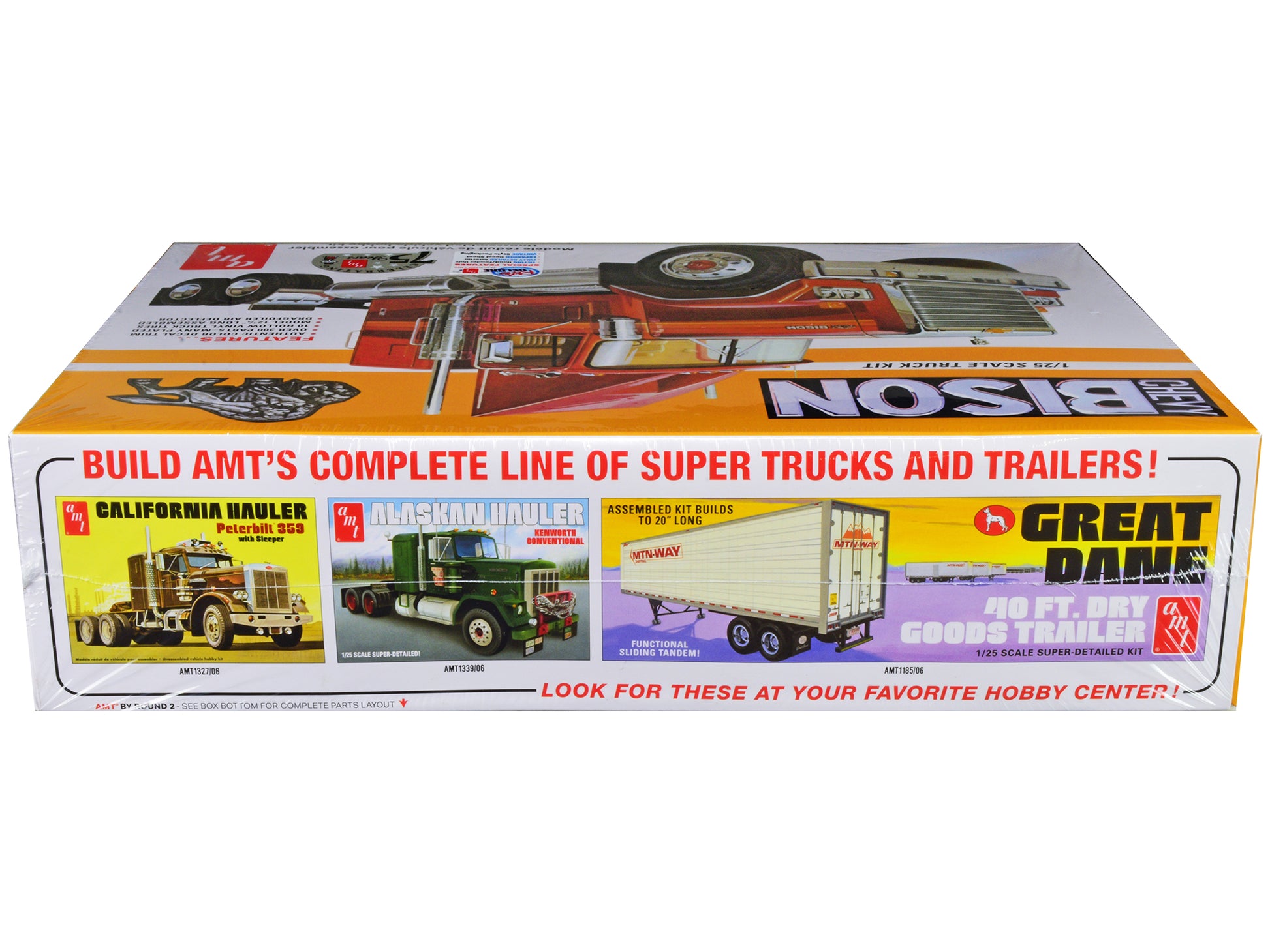 Skill 3 Model Kit Chevrolet Bison Truck Tractor 1/25 Scale Model by AMT-DiecastModeler.com
