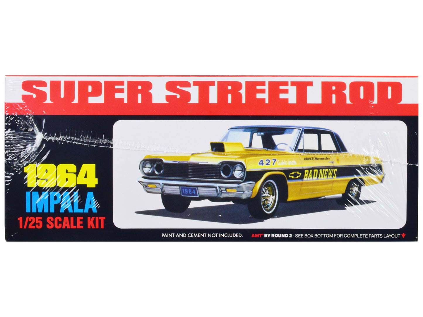 Skill 2 Model Kit 1964 Chevrolet Impala "Super Street Rod" 3-in-1 Kit 1/25 Scale Model by AMT-DiecastModeler.com