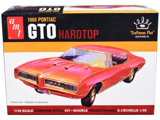 Skill 2 Model Kit 1968 Pontiac GTO Hardtop "Craftsman Plus" Series 1/25 Scale Model by AMT-DiecastModeler.com