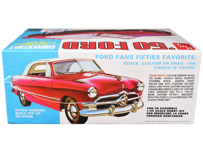 Skill 2 Model Kit 1950 Ford Convertible "Street Rods" 3-in-1 Kit 1/25 Scale Model by AMT-DiecastModeler.com